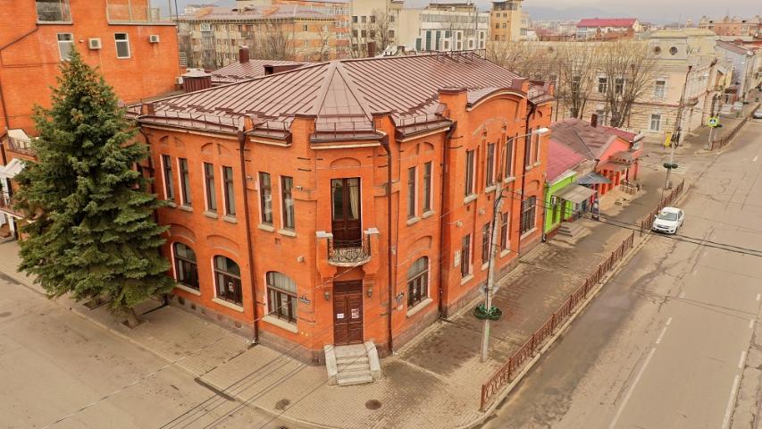 Дом С. М. Казарова, в котором находились редакция газеты «Терек» и типография.